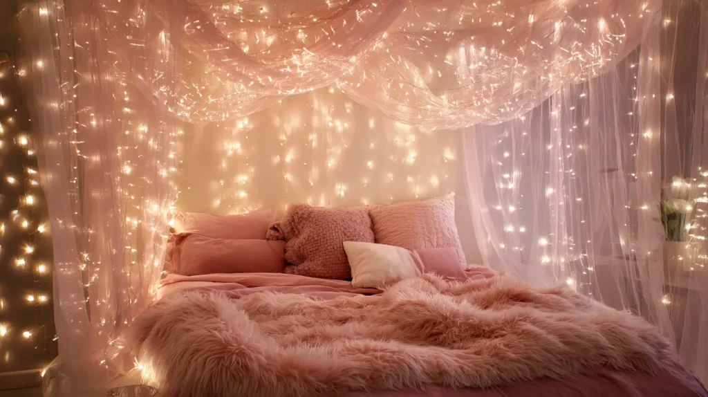 Cozy String Light Canopy