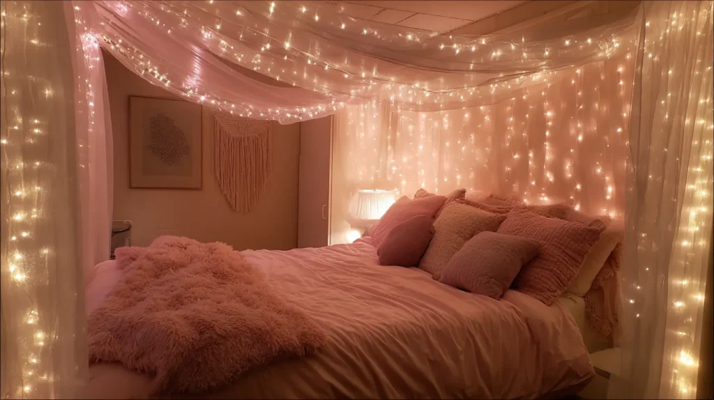 Cozy String Light Canopy