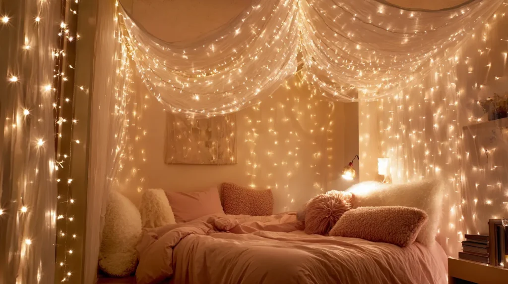 Cozy String Light Canopy
