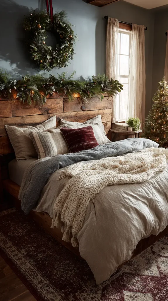 Create a Festive Focal Point Above the Bed