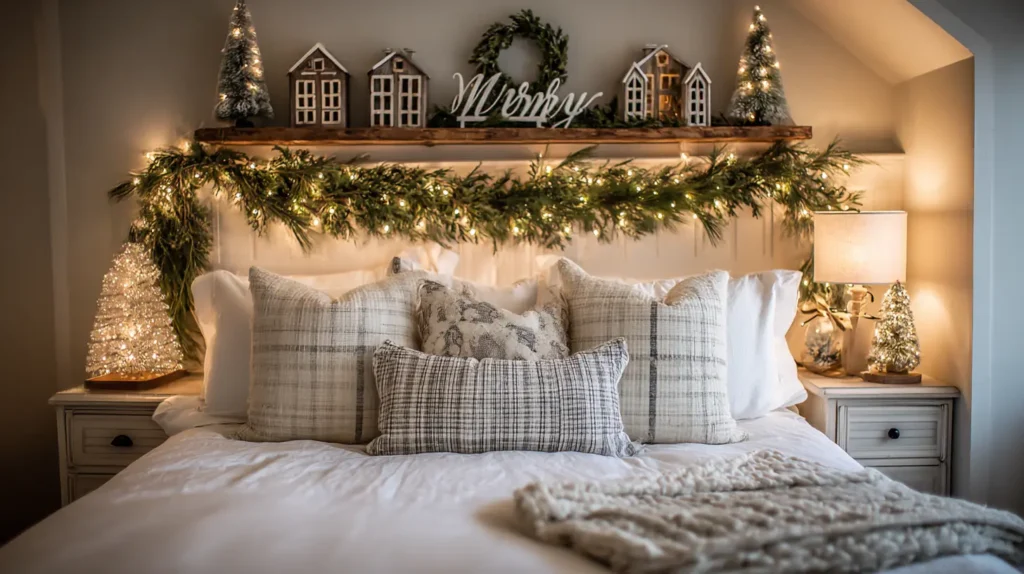 Create a Festive Focal Point Above the Bed