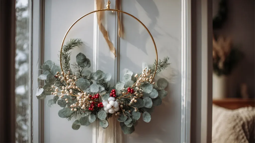 Elegant Christmas Wreaths for Bedroom Doors