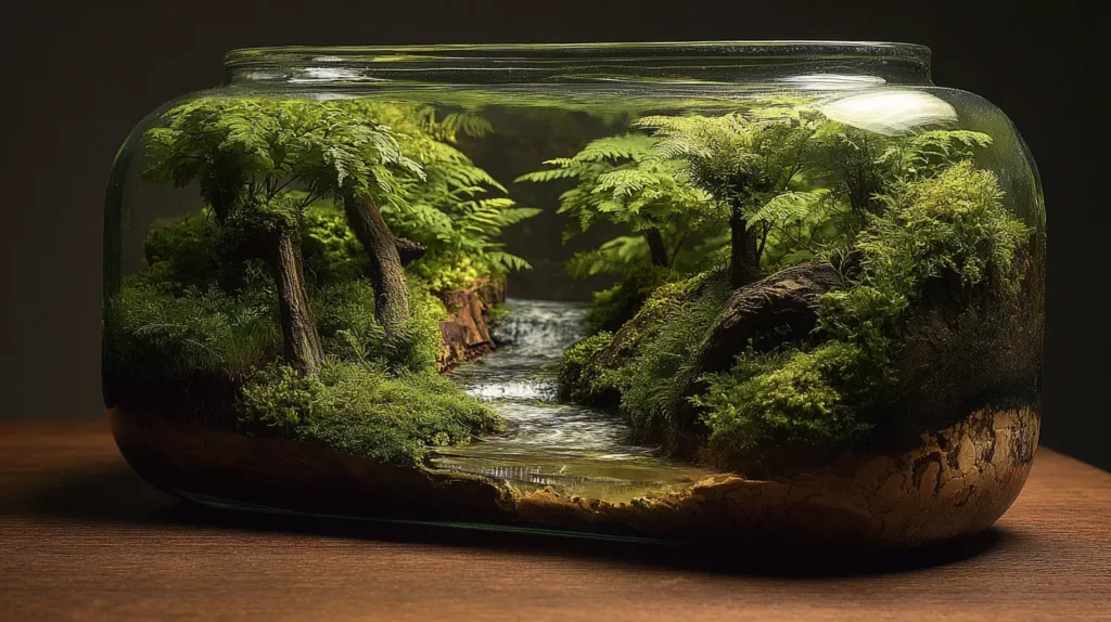 Fern Canyon with Winding Stream