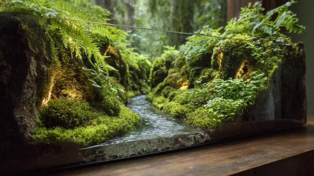 Fern Canyon with Winding Stream