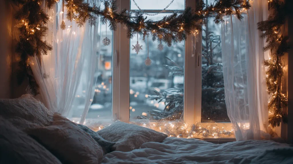 Festive Window Decorations for a Seasonal View