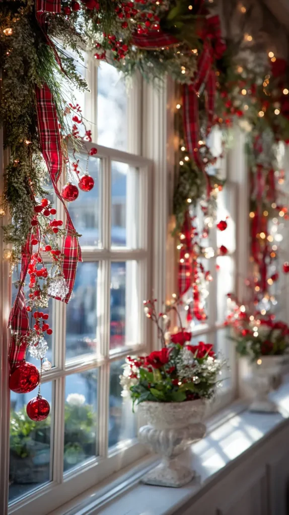 Festive Window Garland Ideas for a Classic Christmas Look