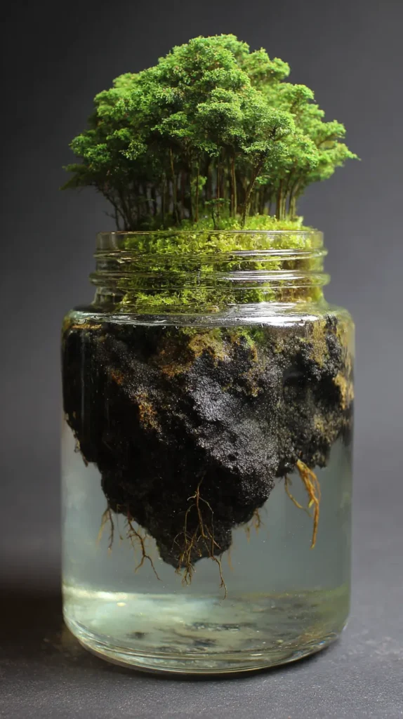 Floating Island Jungle with Water Feature