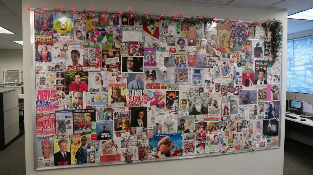 Fun Pop Culture or Meme Christmas Wall Collage