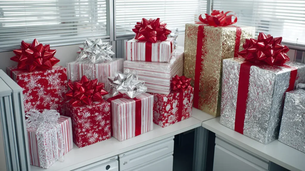 Gift-Wrapped Desk or Cubicle Makeover