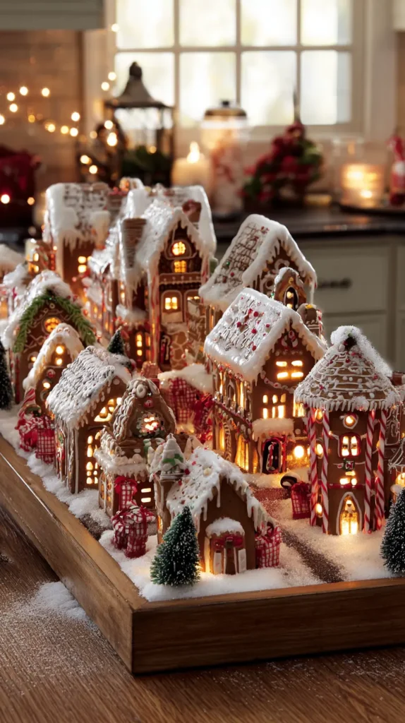 Gingerbread Kitchen Decor and House Village Display