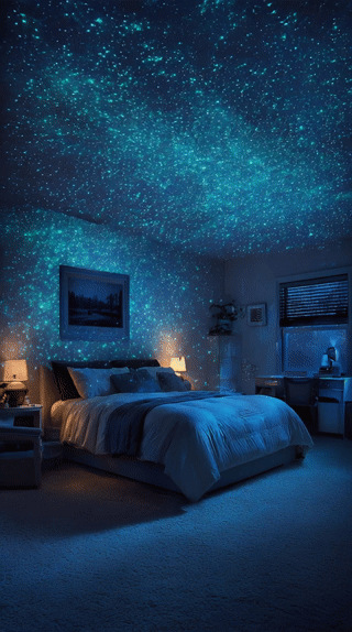 Glow-in-the-Dark Star Ceiling Stickers