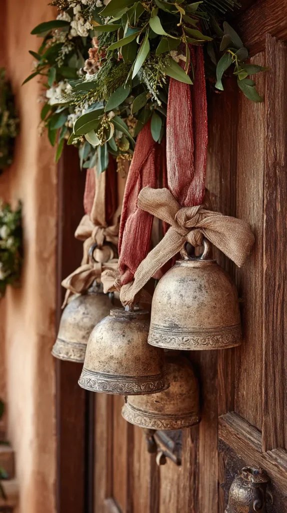 Hanging Giant Jingle Bells for a Festive Touch