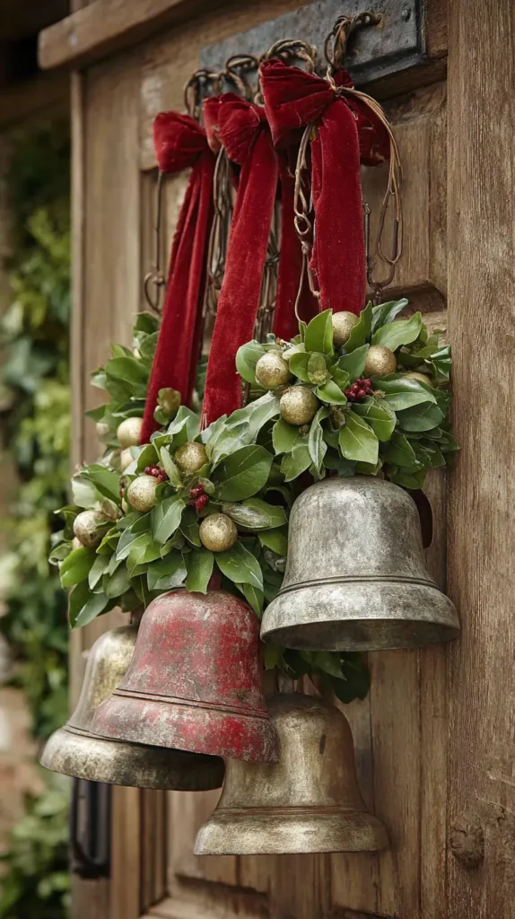 Hanging Giant Jingle Bells for a Festive Touch