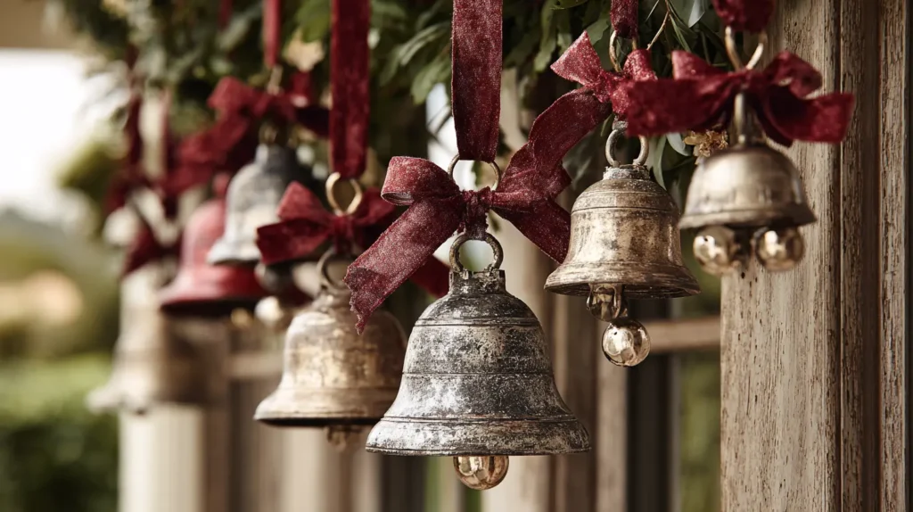 Hanging Giant Jingle Bells for a Festive Touch