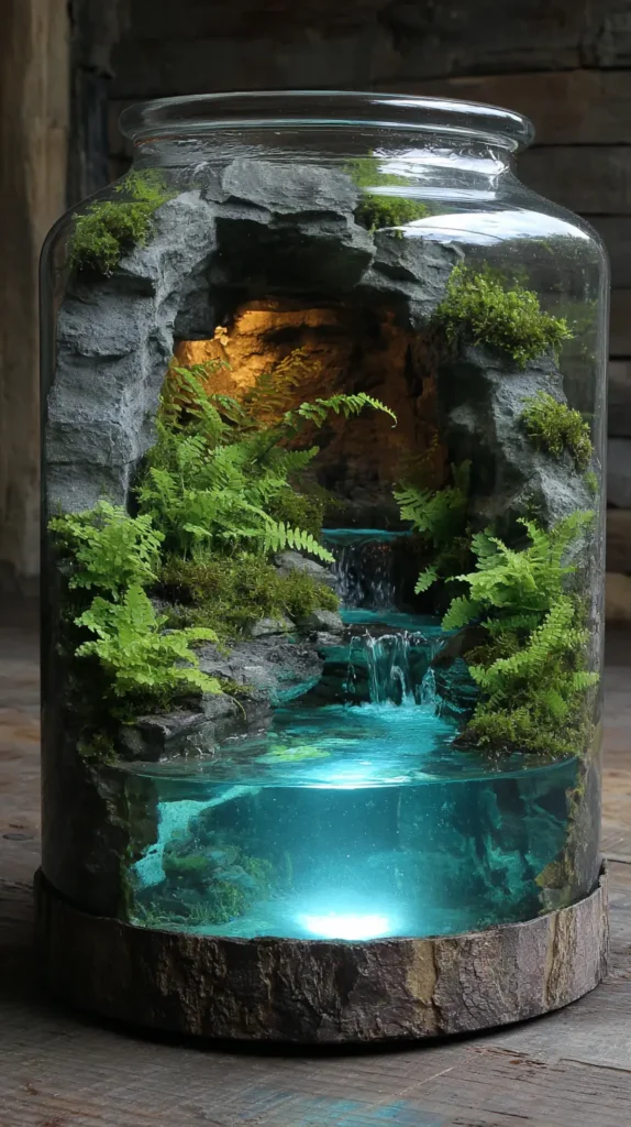 Hidden Cave Waterfall and Grotto Design
