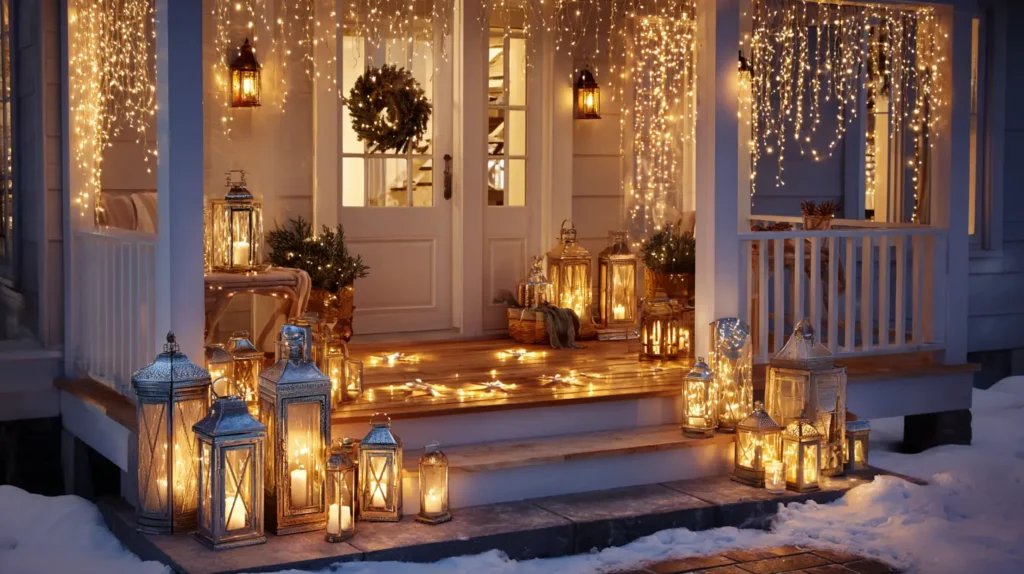 Magical Twinkling Porch Light and Lantern Displays