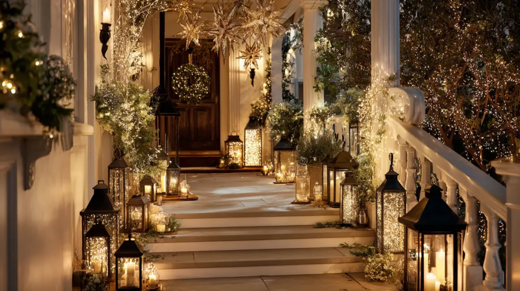 Magical Twinkling Porch Light and Lantern Displays