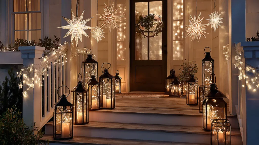 Magical Twinkling Porch Light and Lantern Displays
