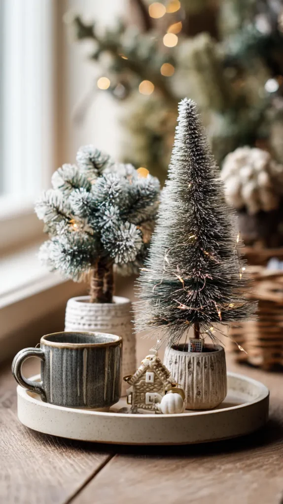 Mini Christmas Trees and Personalized Desk Tree Decorations