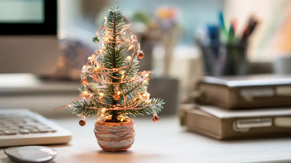 Mini Christmas Trees and Personalized Desk Tree Decorations