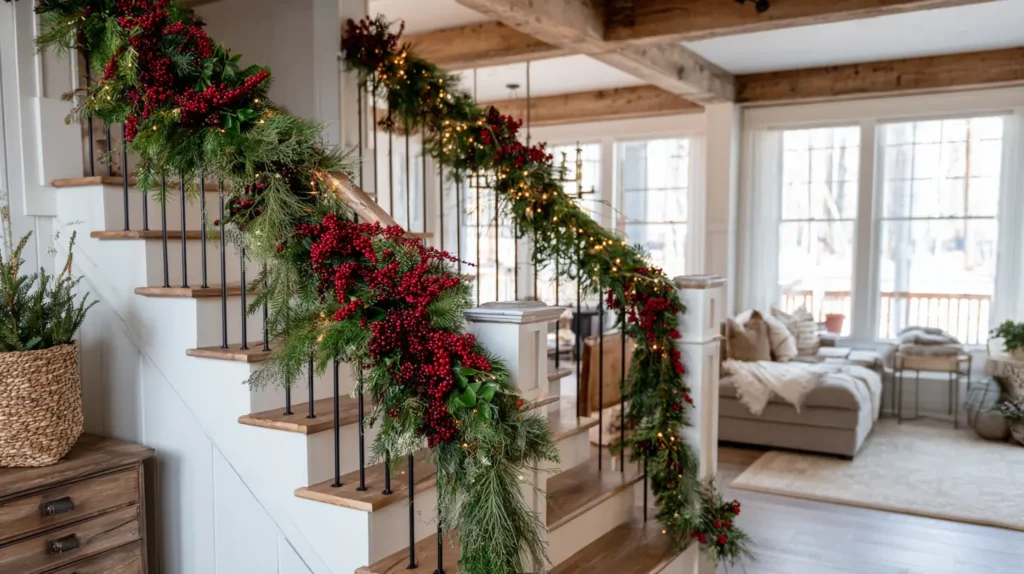Natural Pine & Berry Garlands