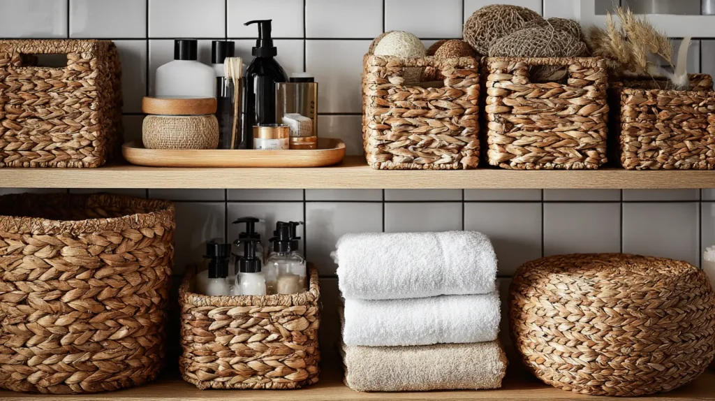 Natural Rattan Storage Baskets and Organizers