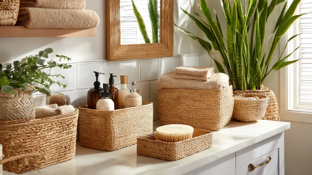 Natural Rattan Storage Baskets and Organizers