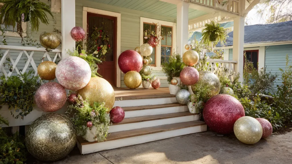 Oversized Outdoor Ornaments and Baubles