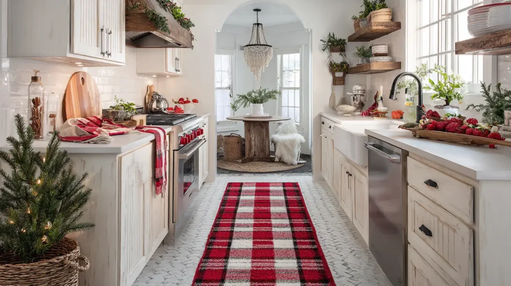 Placing Festive Runners and Rugs for Warmth