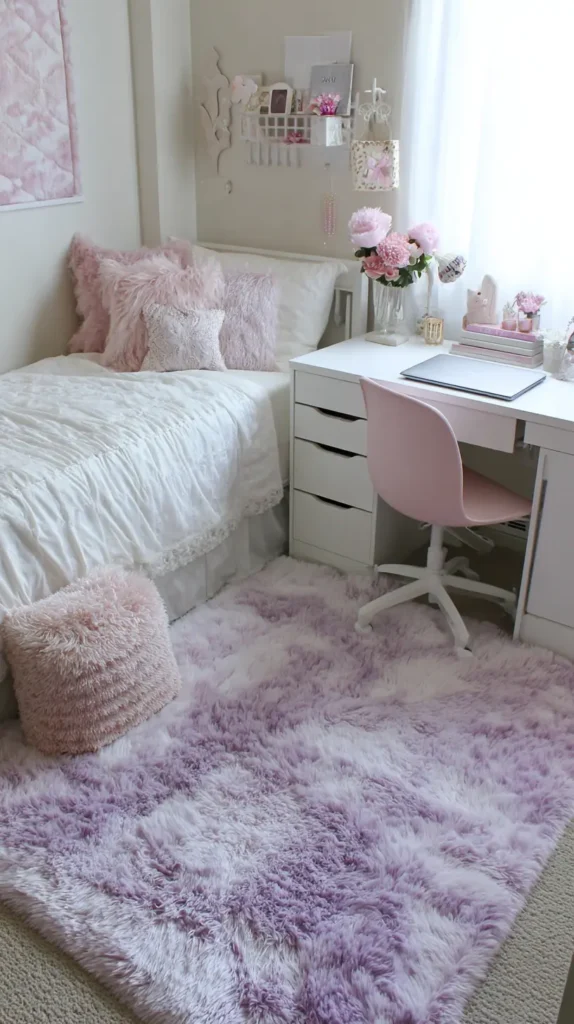 Plush Area Rug Layering