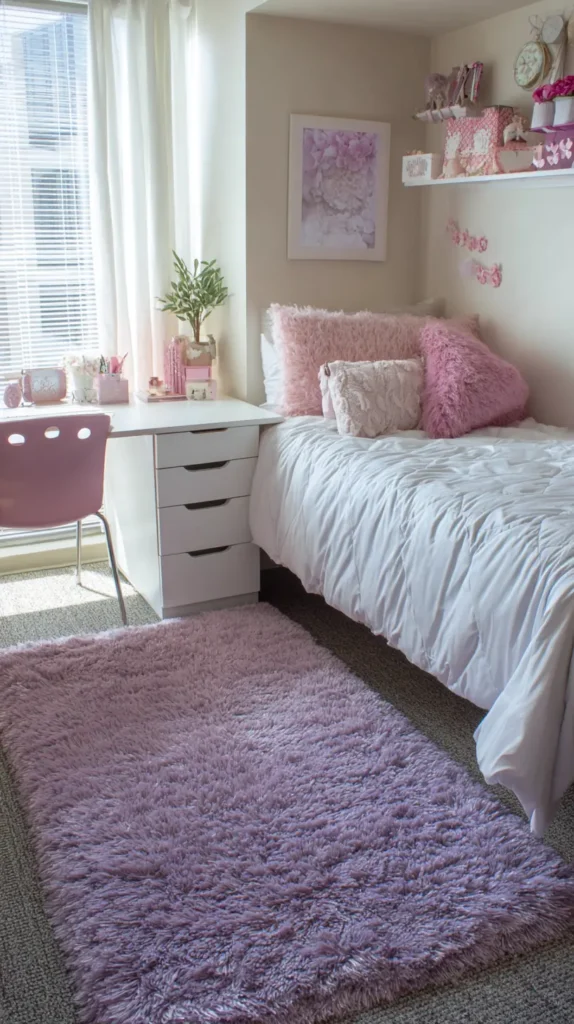 Plush Area Rug Layering