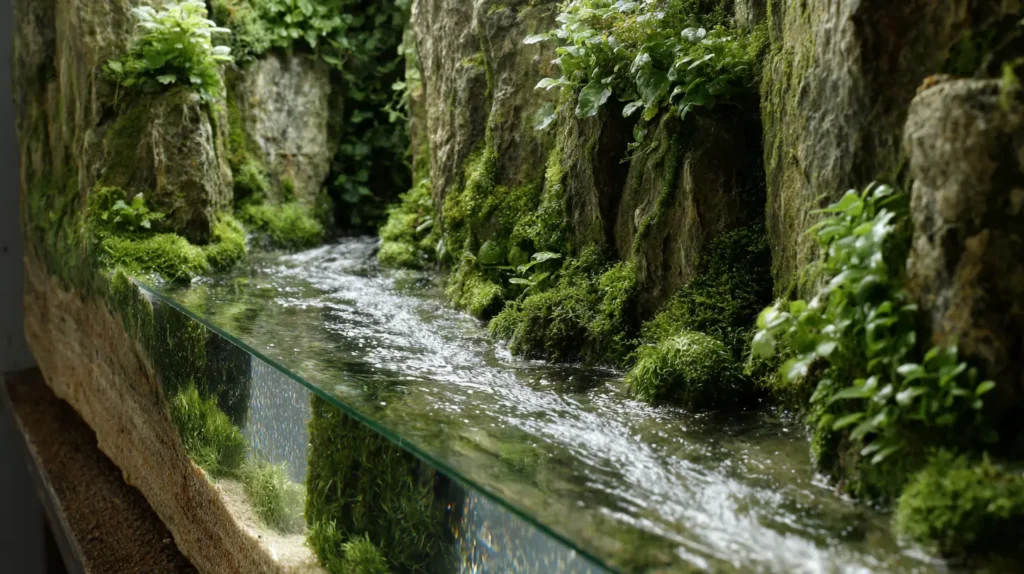 Rocky Gorge with Rushing Rapids Effect