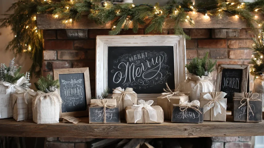 Rustic Chalkboard Message Signs