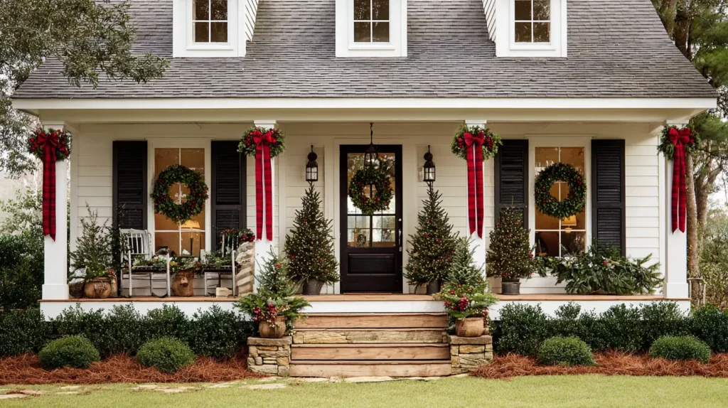 Simple Wreaths on Every Window