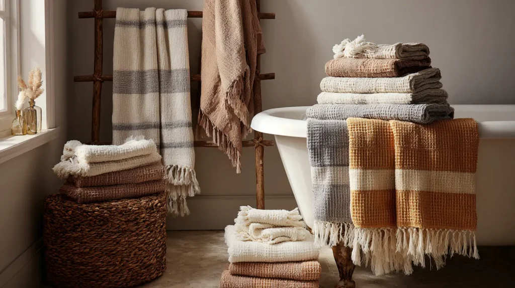 Soft Turkish Towels and Waffle Knit Linens