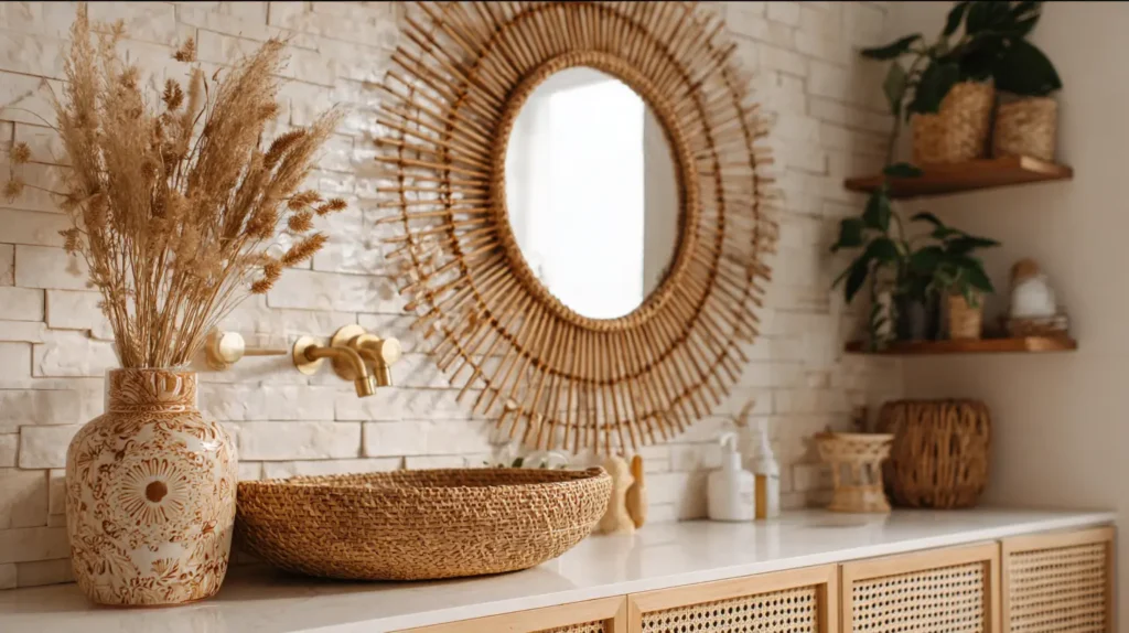 Statement Rattan and Sunburst Mirrors