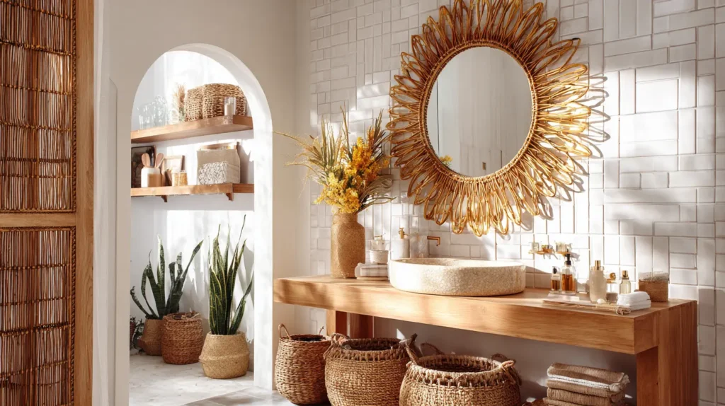 Statement Rattan and Sunburst Mirrors