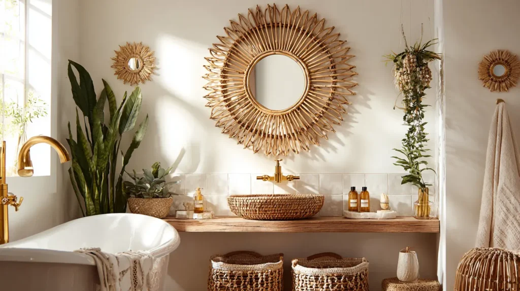 Statement Rattan and Sunburst Mirrors