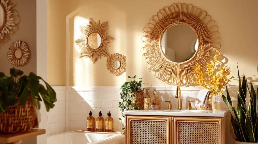 Statement Rattan and Sunburst Mirrors