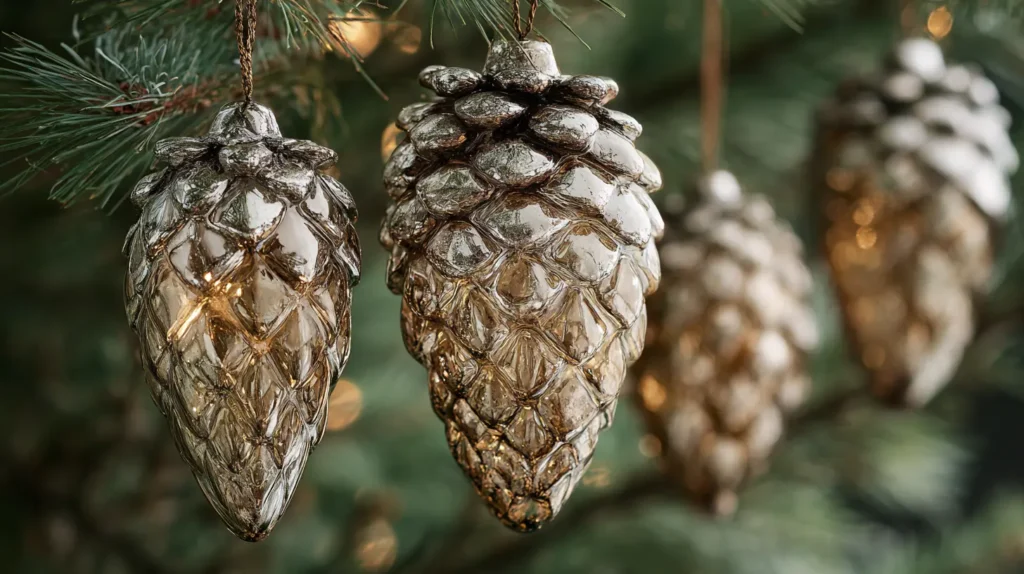 The Antique Silvered Pinecone