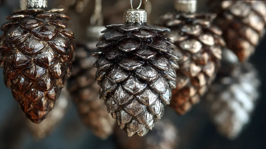 The Antique Silvered Pinecone