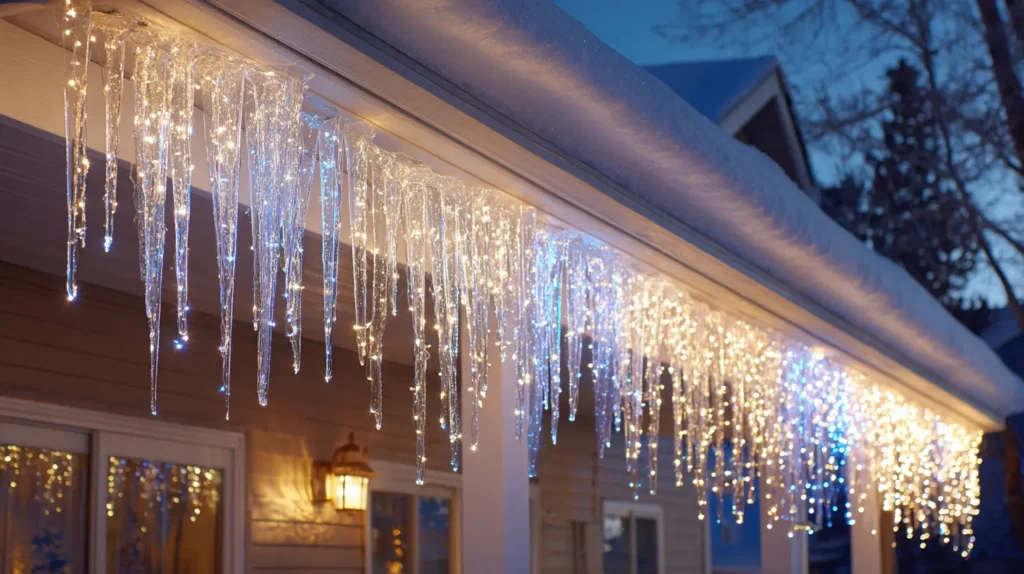 The Cascading Icicle Light Eaves