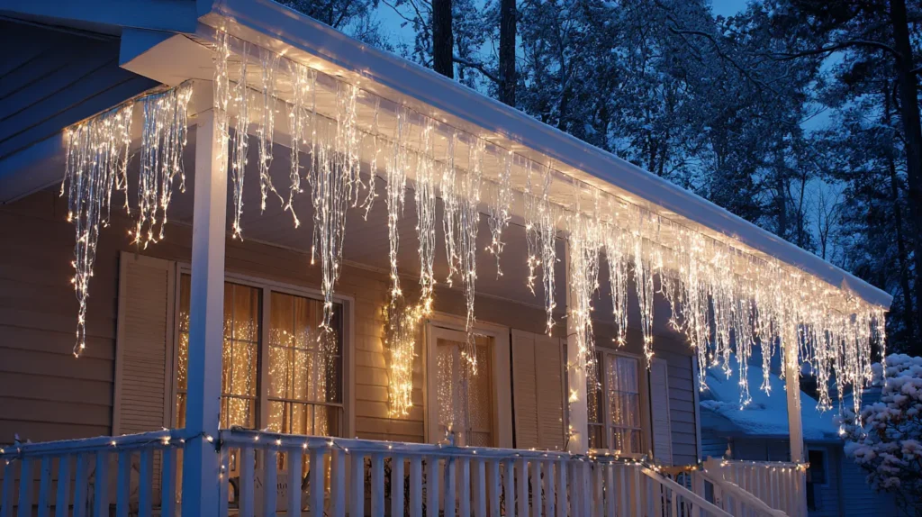 The Cascading Icicle Light Eaves
