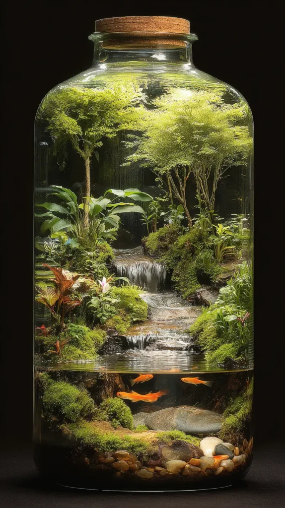 The Classic Cascading Waterfall Paludarium