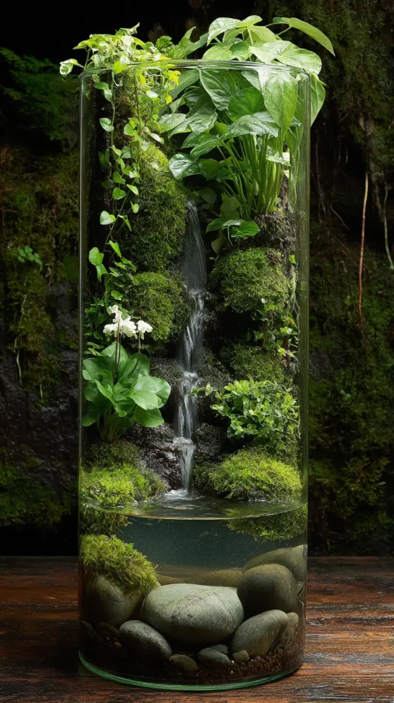 The Classic Cascading Waterfall Paludarium