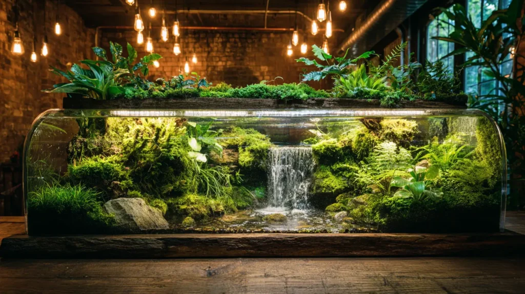 The Classic Cascading Waterfall Paludarium