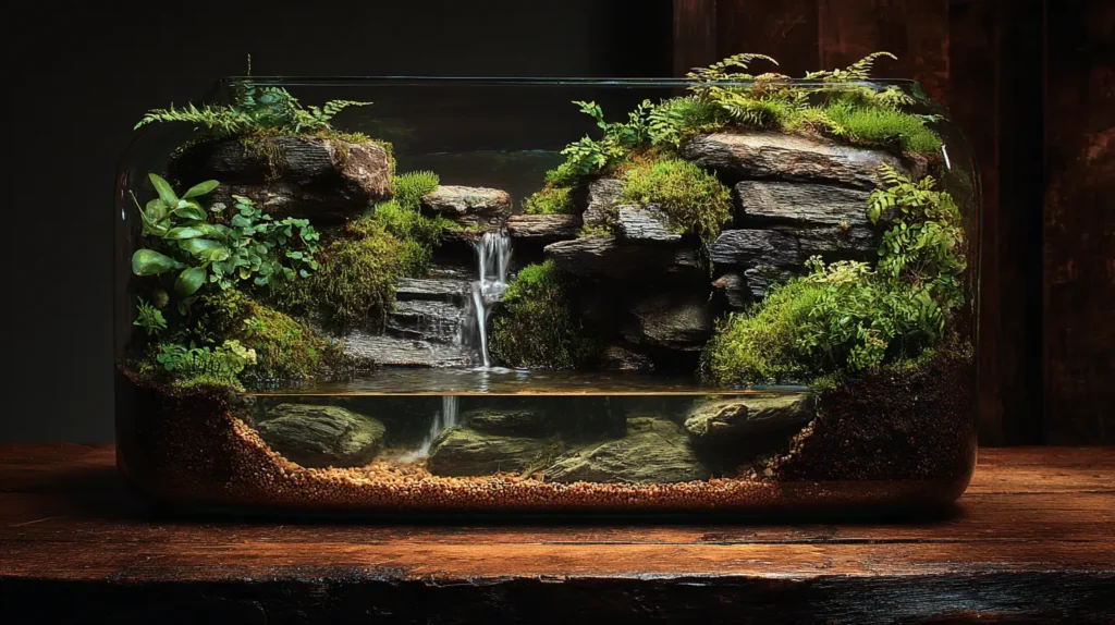 The Classic Cascading Waterfall Paludarium