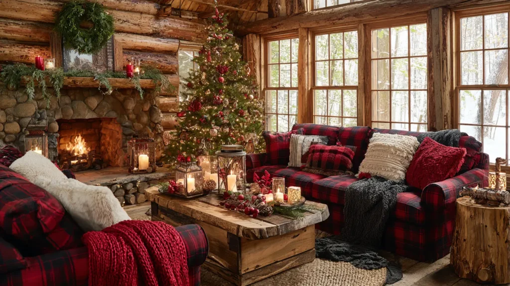 The Classic Cozy Cabin (Red & Plaid)