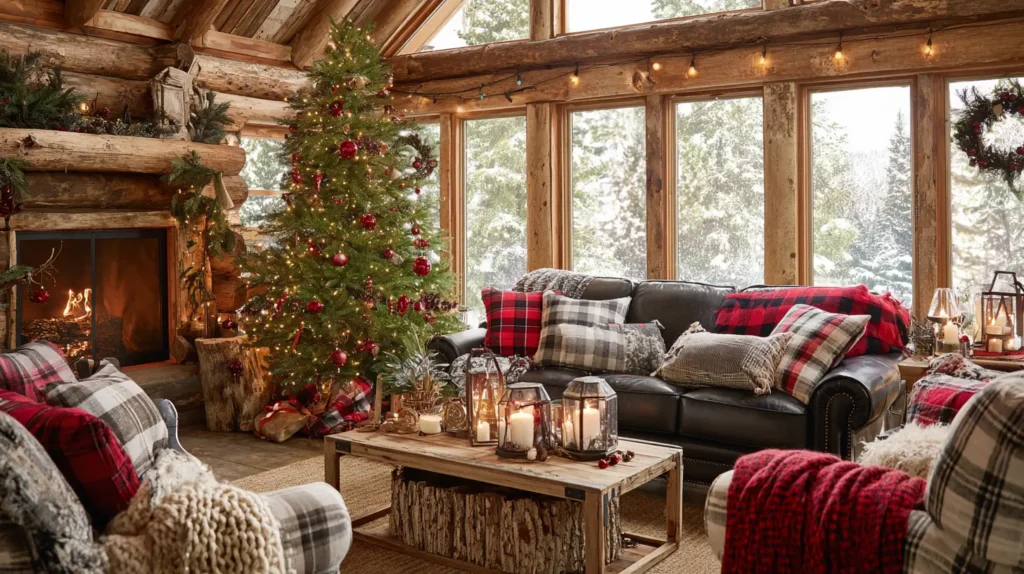 The Classic Cozy Cabin (Red & Plaid)