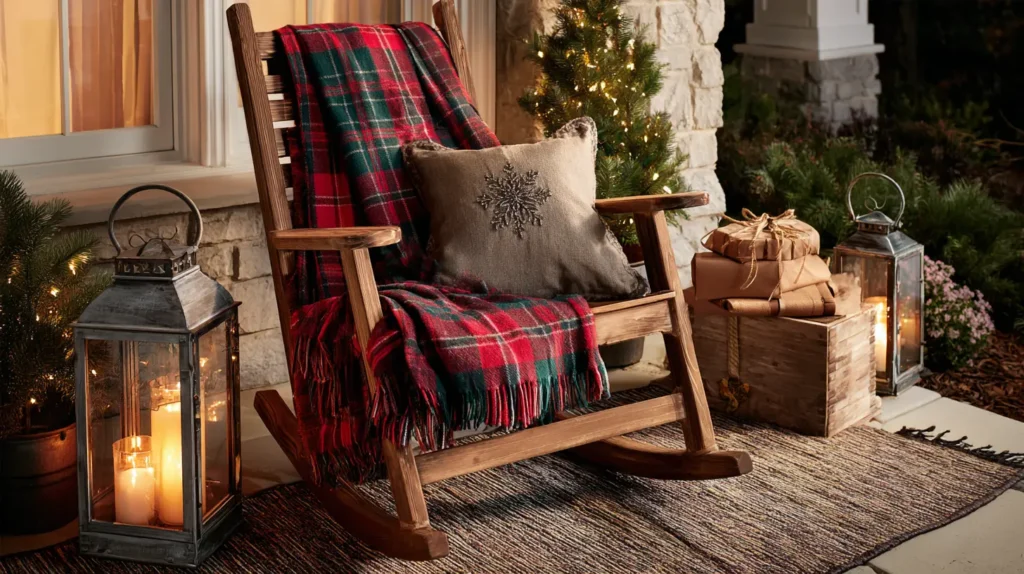 The Come Sit Cozy Porch Vignette